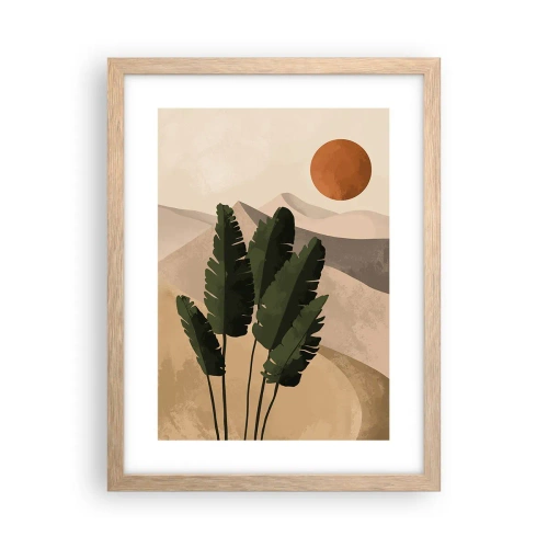 Poster în ramă de stejar deschis - Triumful vieții - 30x40 cm