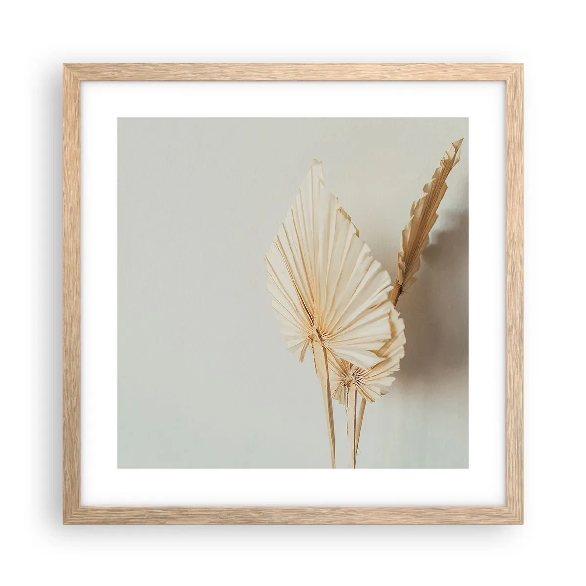 Poster în ramă de stejar deschis - Când este nevoie de ușurare - 40x40 cm