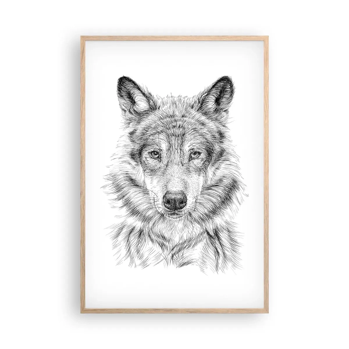 Poster în ramă de stejar deschis - Un lider înnăscut - 61x91 cm