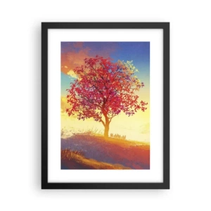 Poster în ramă neagră - Pelerin la destinație - 30x40 cm