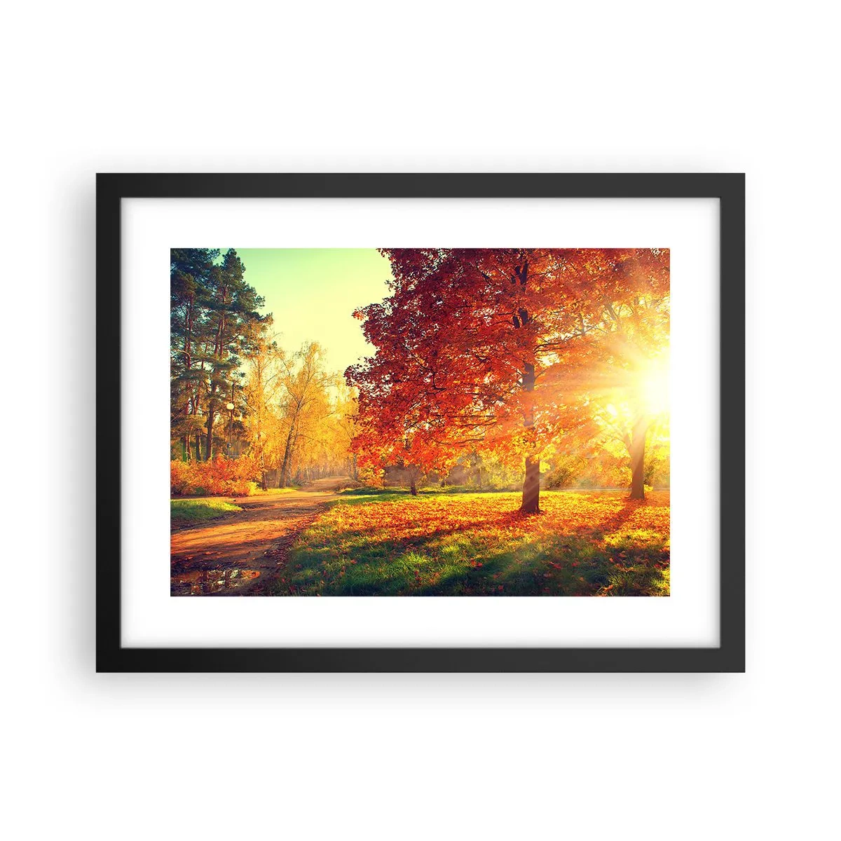 Poster în ramă neagră - Roșcatul este frumos - 40x30 cm