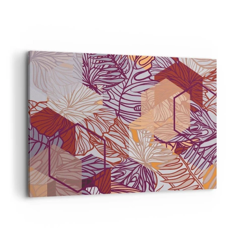 Tablou pe pânză - Relația imposibilă dintre geometrie și natură - 100x70 cm