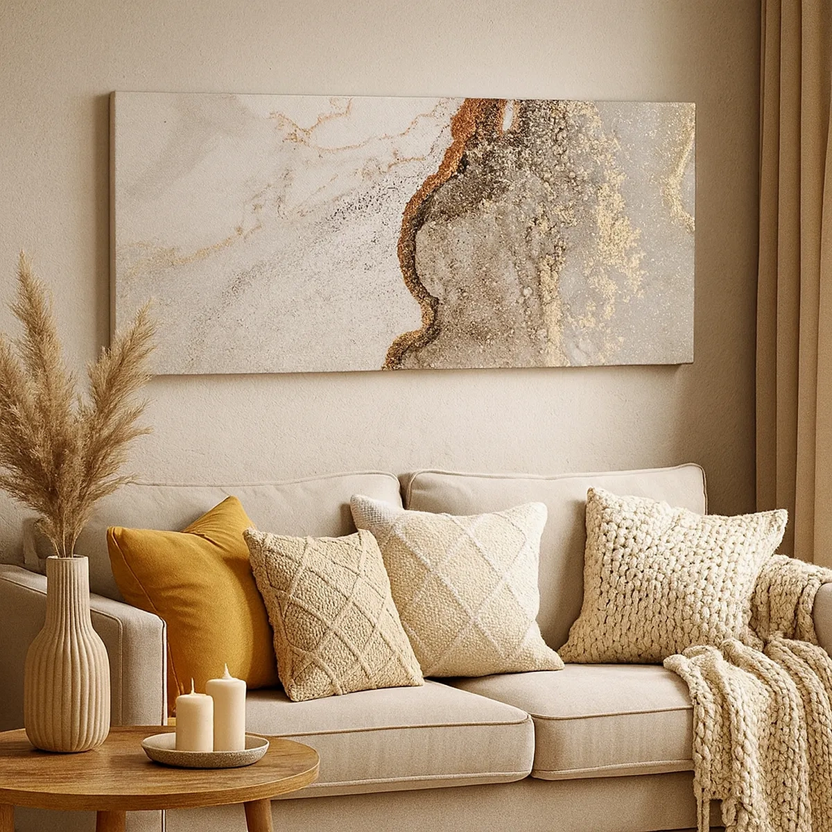 Tablou pe pânză - La granița culorilor - 30x30 cm