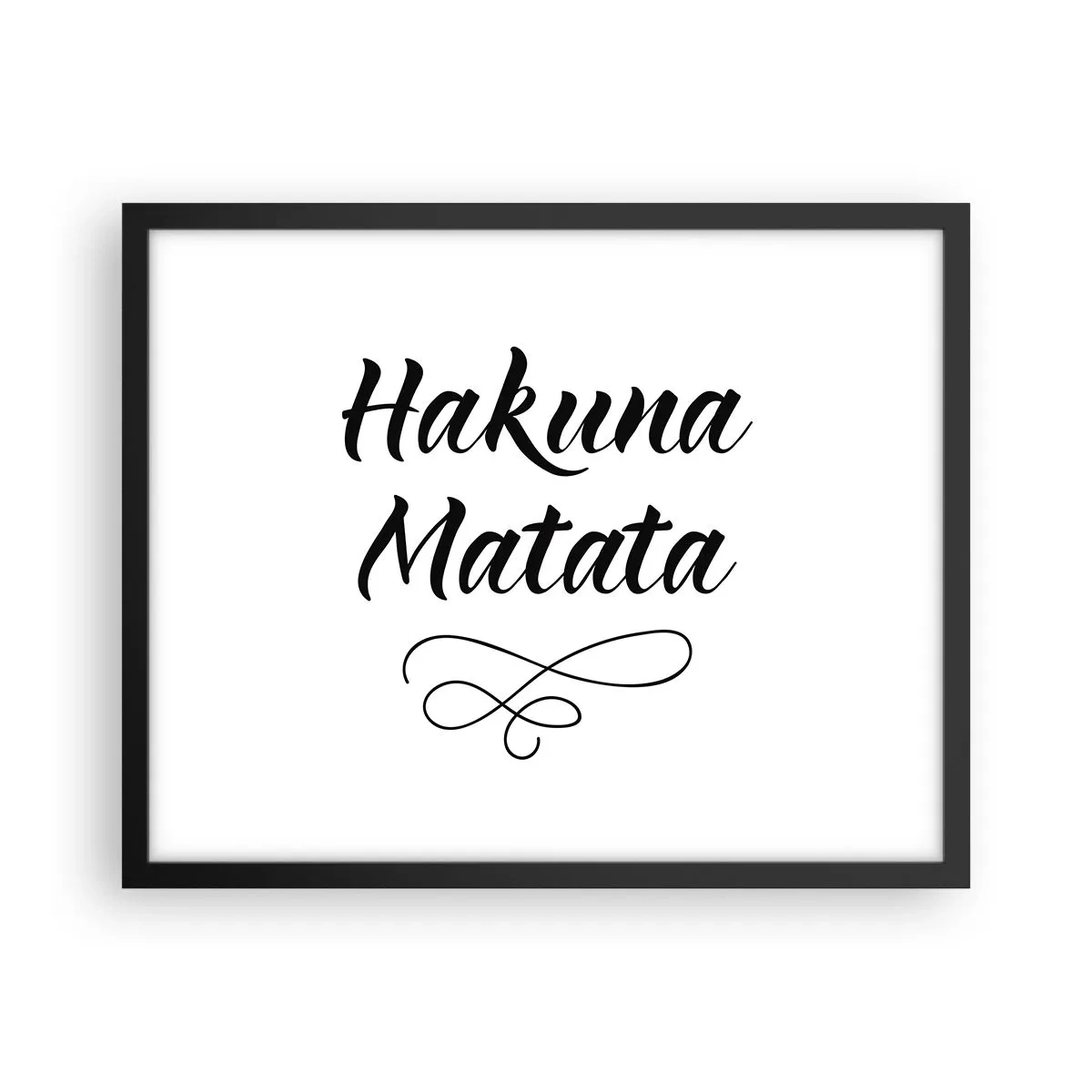 Poster în ramă neagră - Cel mai bun sfat - 50x40 cm