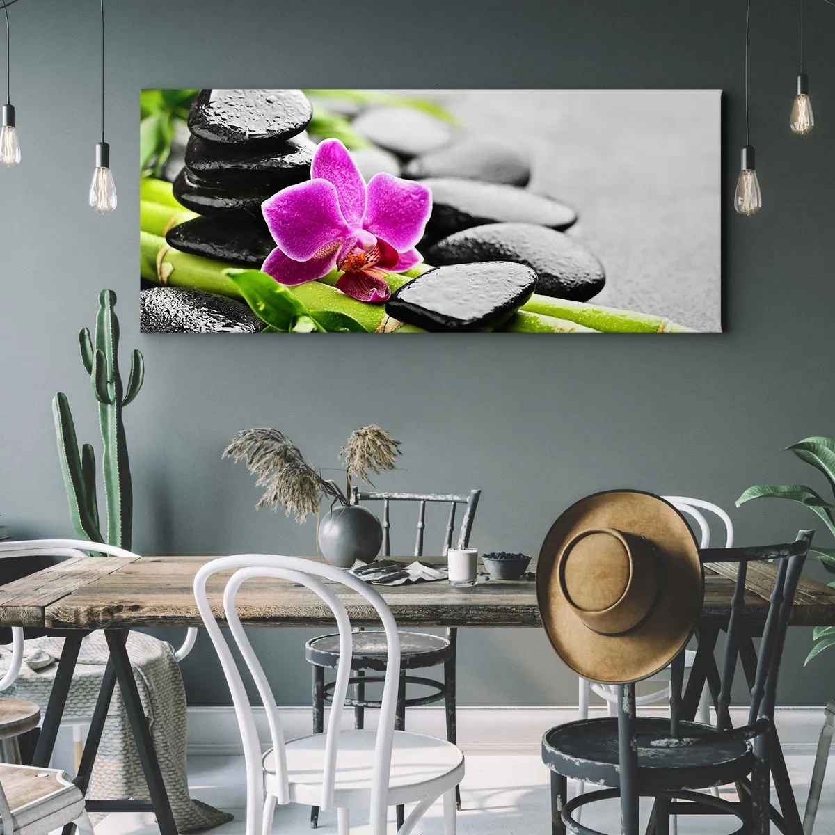 Tablou pe pânză - Într-un echilibru pașnic - 100x40 cm