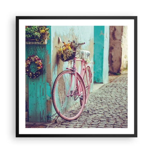 Poster în ramă neagră - Mă întorc imediat - 60x60 cm