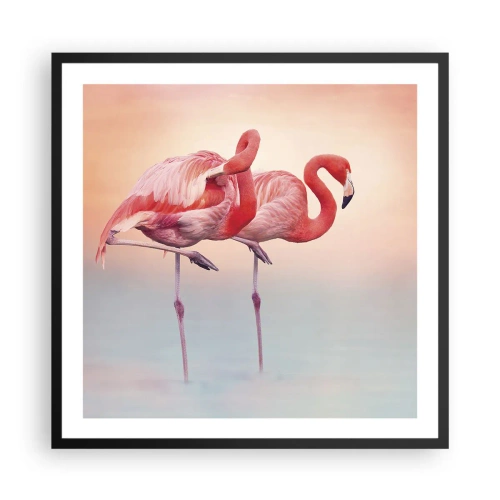 Poster în ramă neagră - În culoarea soarelui care apune - 60x60 cm