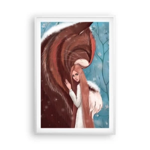 Poster în ramă albă - Bun venit în basm - 61x91 cm