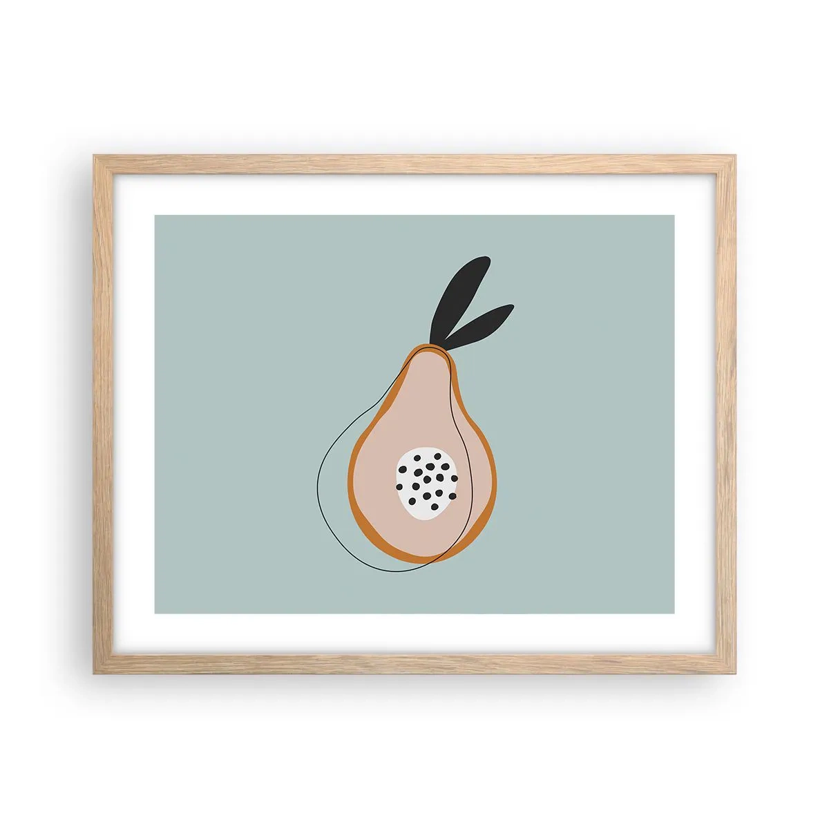 Poster în ramă de stejar deschis - Pătrunzând în natura lucrurilor - 50x40 cm