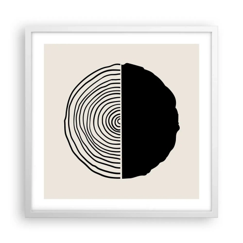 Poster în ramă albă - Jumi-juma - 50x50 cm