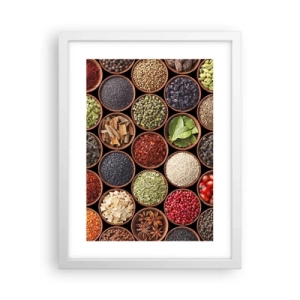 Poster în ramă albă - Toate gusturile lumii - 30x40 cm