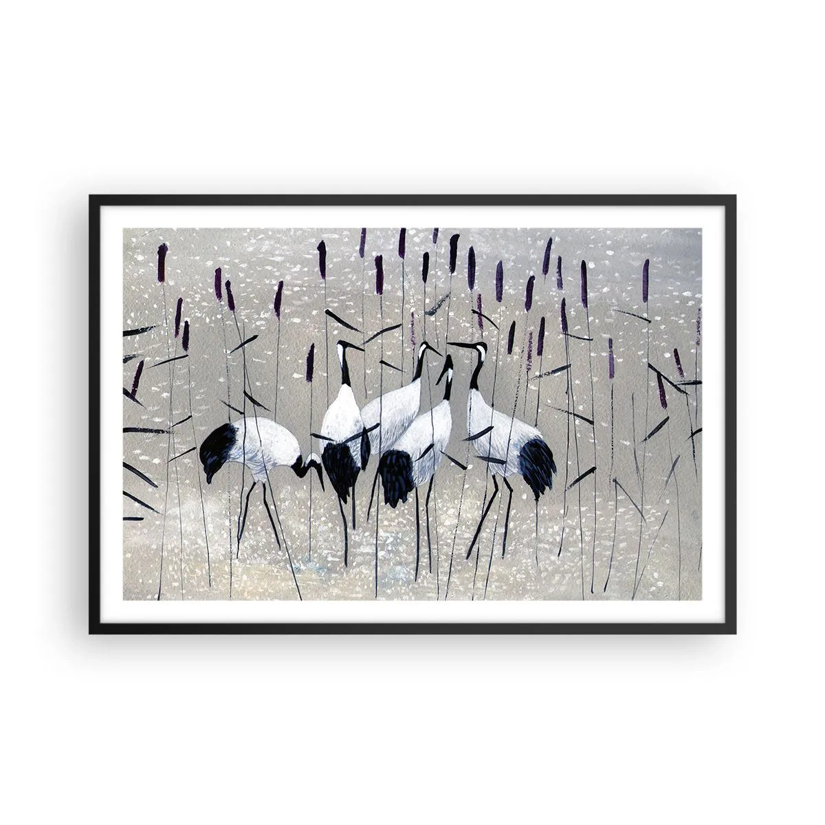 Poster în ramă neagră - Printre ai tăi - 91x61 cm