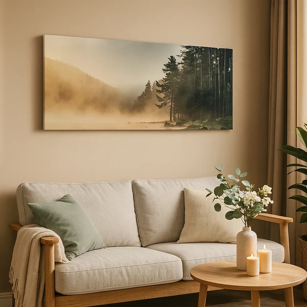 Tablou pe pânză - Nașterea unei zile - 30x30 cm