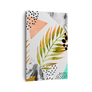 Tablou pe pânză - Decorațiuni cu frunze de palmier - 80x120 cm