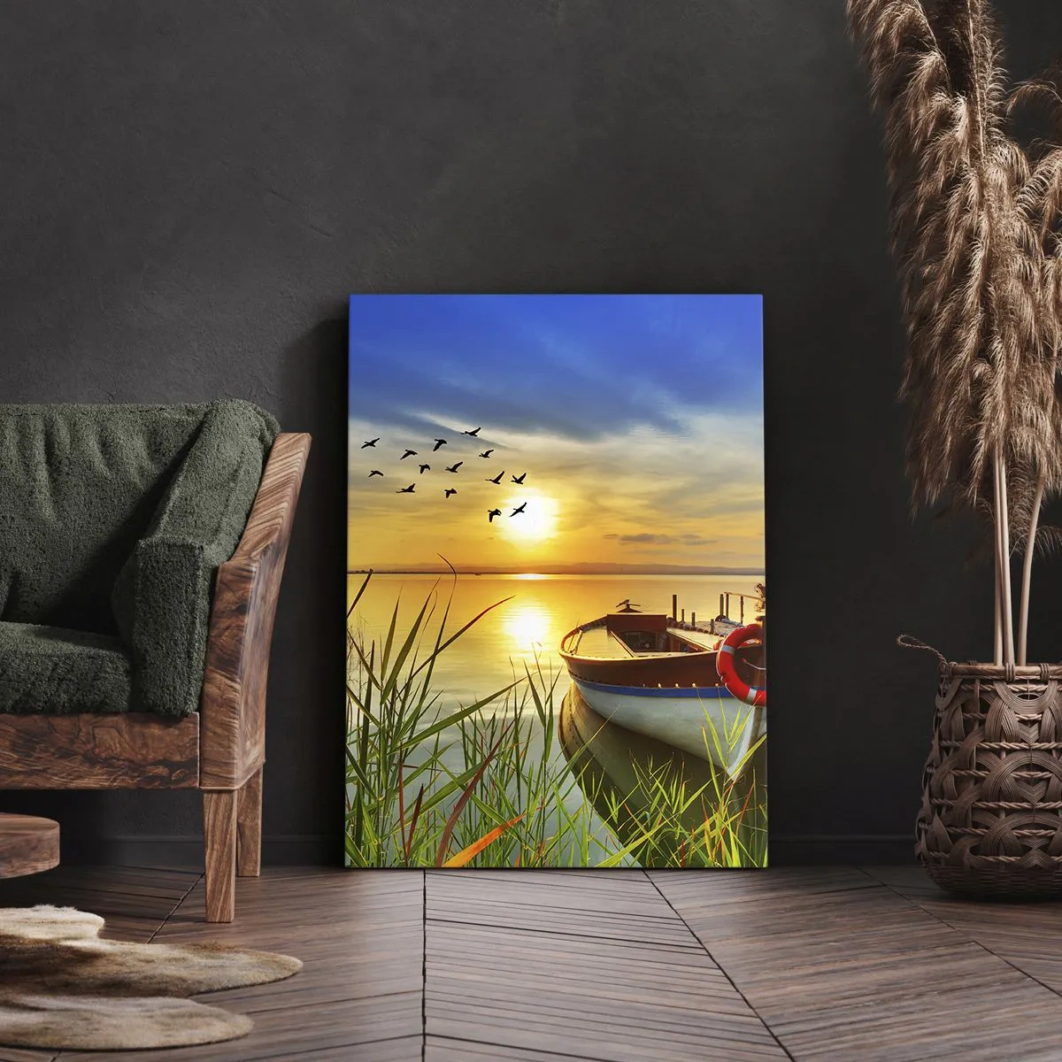 Tablou pe pânză - Cormoranii pleacă deja - 50x70 cm