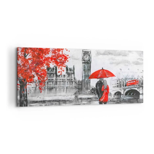 Tablou pe pânză - Îndrăgostit de Londra - 120x50 cm