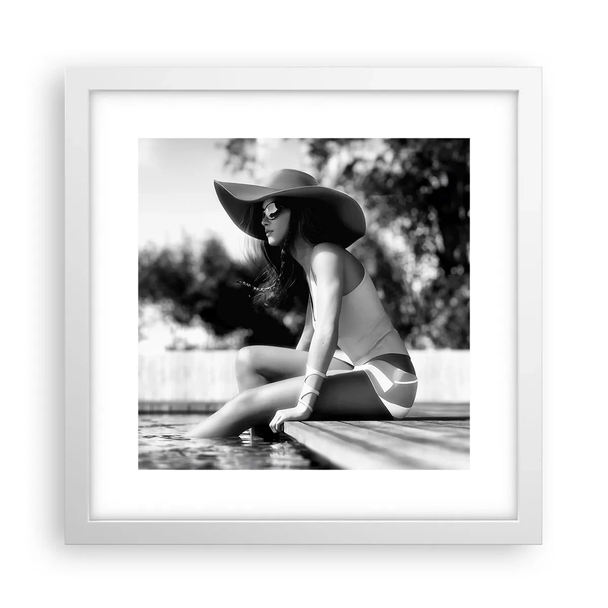 Poster în ramă albă - Vis de vară - 30x30 cm