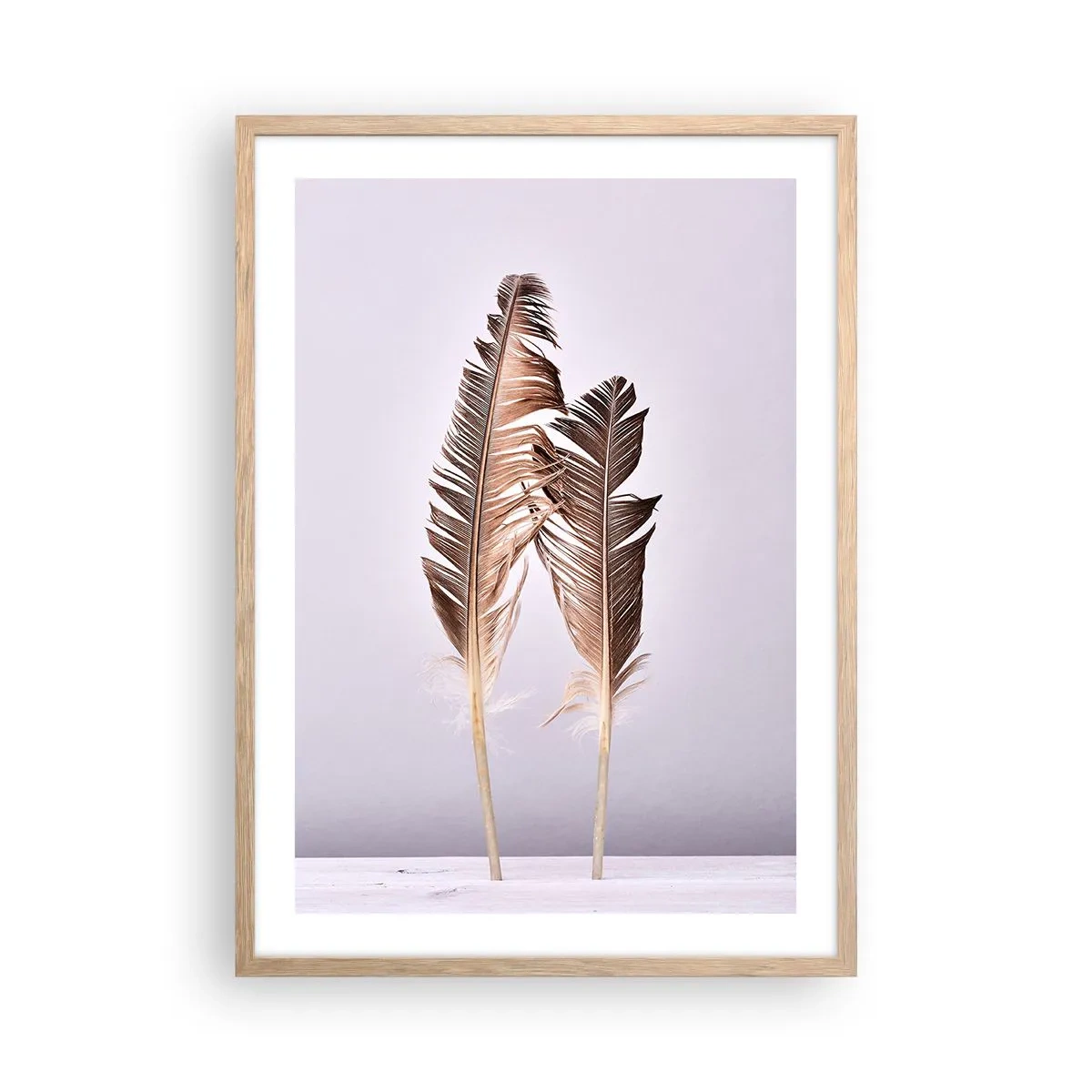 Poster în ramă de stejar deschis - Împotriva neantului - 50x70 cm