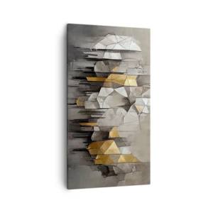 Tablou pe pânză - Compoziție de gheață și lumină - 45x80 cm