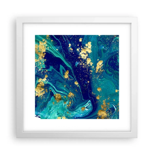 Poster în ramă albă - Petale de soare  - 30x30 cm