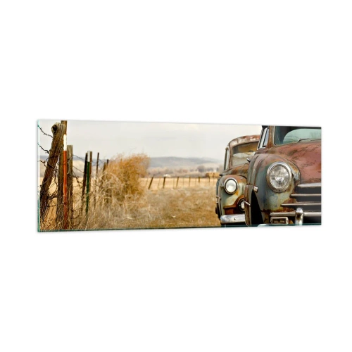 Tablou pe sticlă - O odihnă binemeritată - 90x30 cm