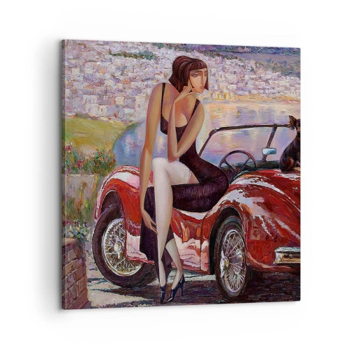 Tablou pe pânză - Vară? Doar pe Riviera - 60x60 cm