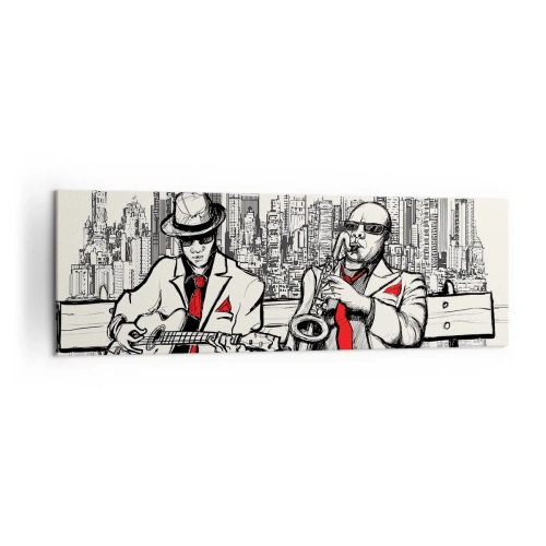 Tablou pe pânză - Improvizație la New York - 160x50 cm