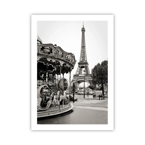 Poster - Distracții retro pariziene - 50x70 cm