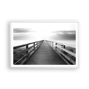 Poster în ramă albă - Departe, departe... - 91x61 cm