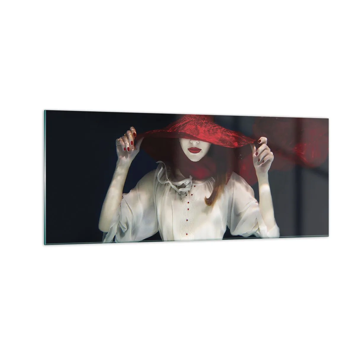 Tablou pe sticlă - Frumoasa fantomă - 100x40 cm