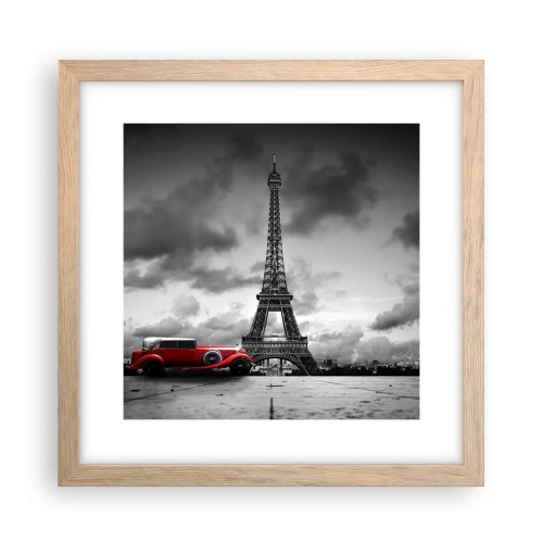 Poster în ramă de stejar deschis - Nu cu mult timp în urmă, la Paris - 30x30 cm