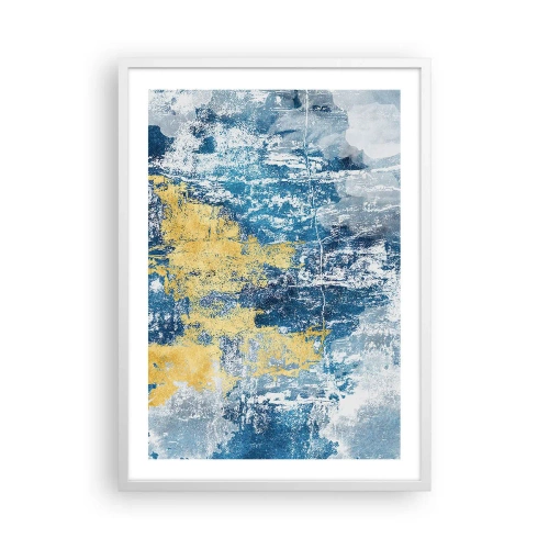 Poster în ramă albă - Abstracție de vreme - 50x70 cm