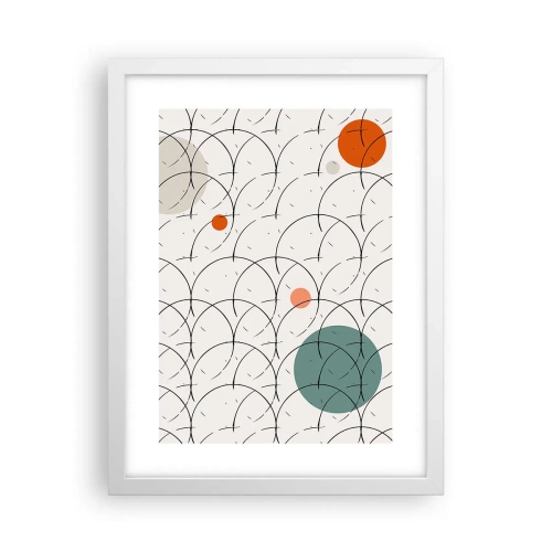 Poster în ramă albă - În spiritul pop-art - 30x40 cm