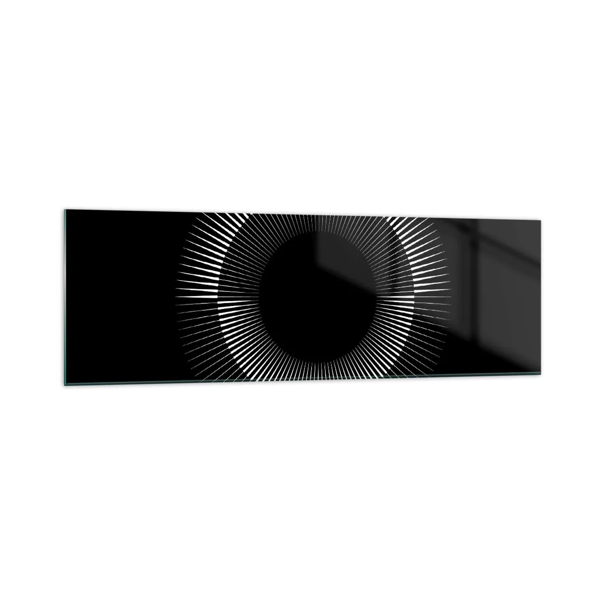 Tablou pe sticlă - Soarele Negru - 160x50 cm