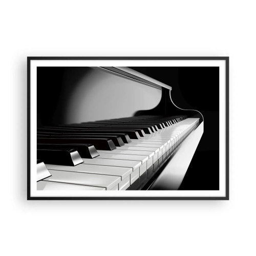 Poster în ramă neagră - Armonia formelor și a culorilor - 100x70 cm