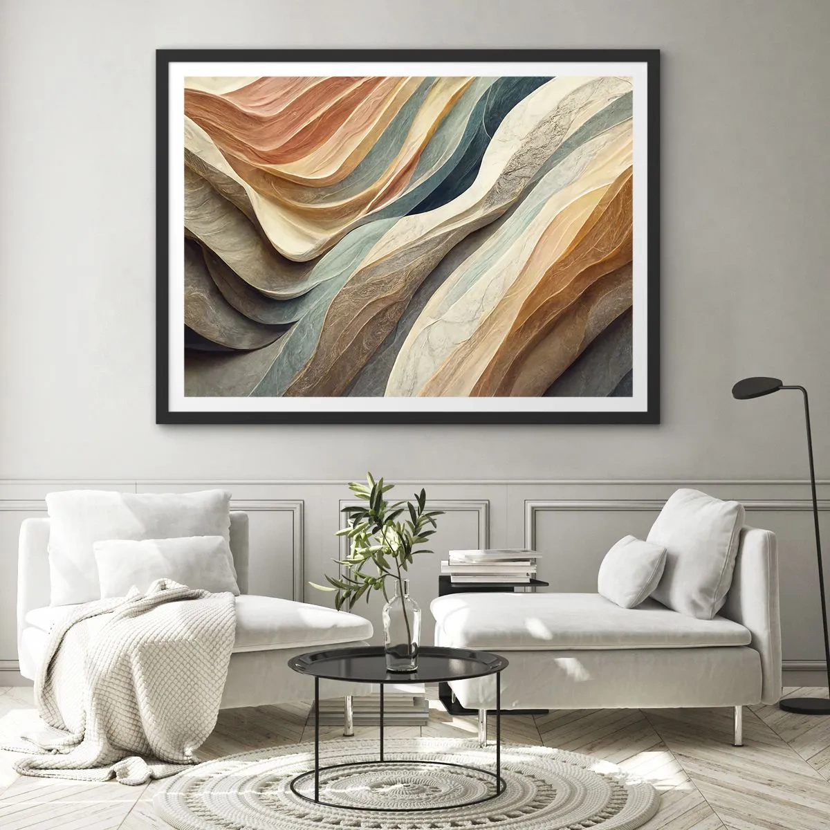 Poster în ramă neagră - Momentul dinaintea schimbării - 91x61 cm