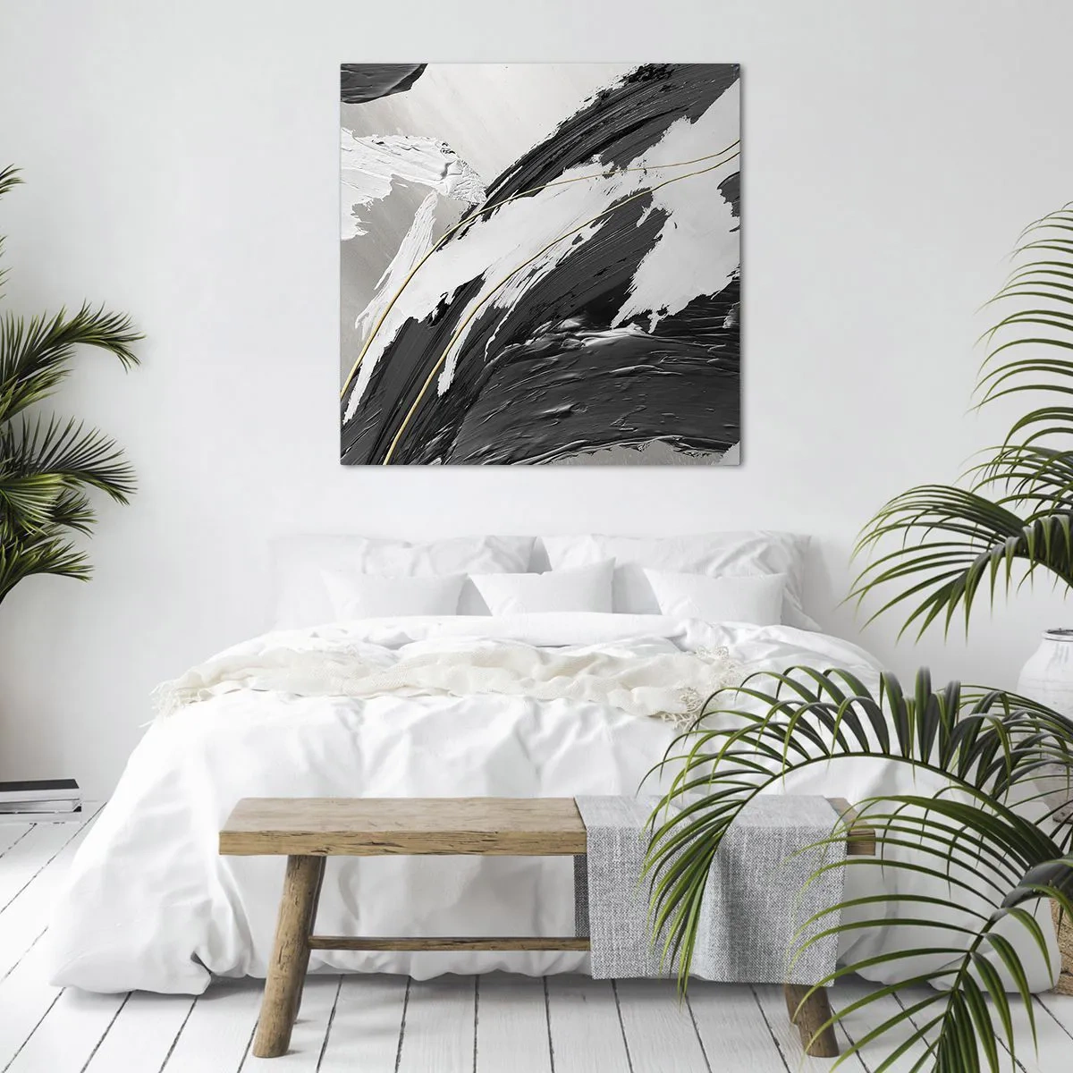 Tablou pe pânză - Abstracție cu fler - 50x50 cm