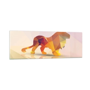 Tablou pe sticlă - Regele diamantat - 90x30 cm