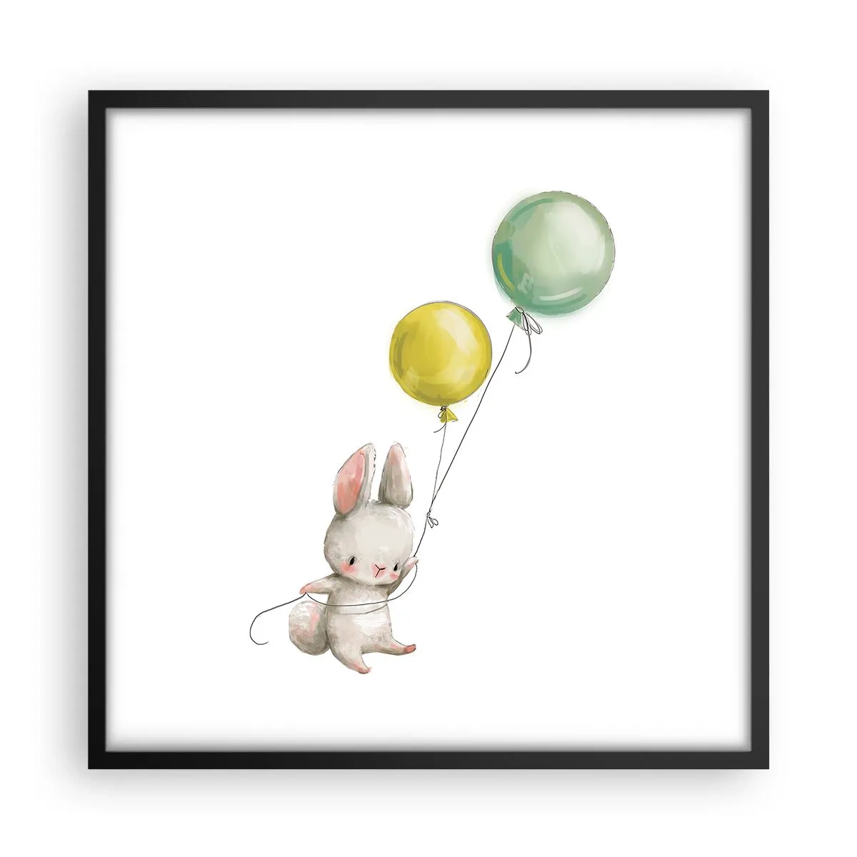 Poster în ramă neagră - Voi zbura și eu! - 50x50 cm