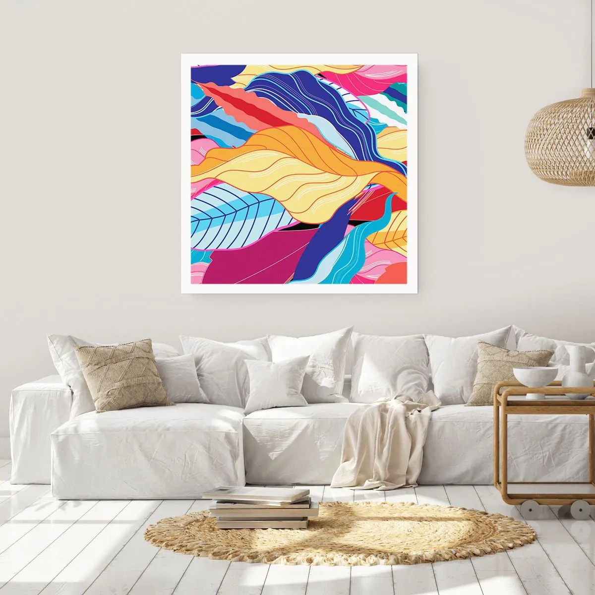 Poster - O dezordine colorată - 50x50 cm