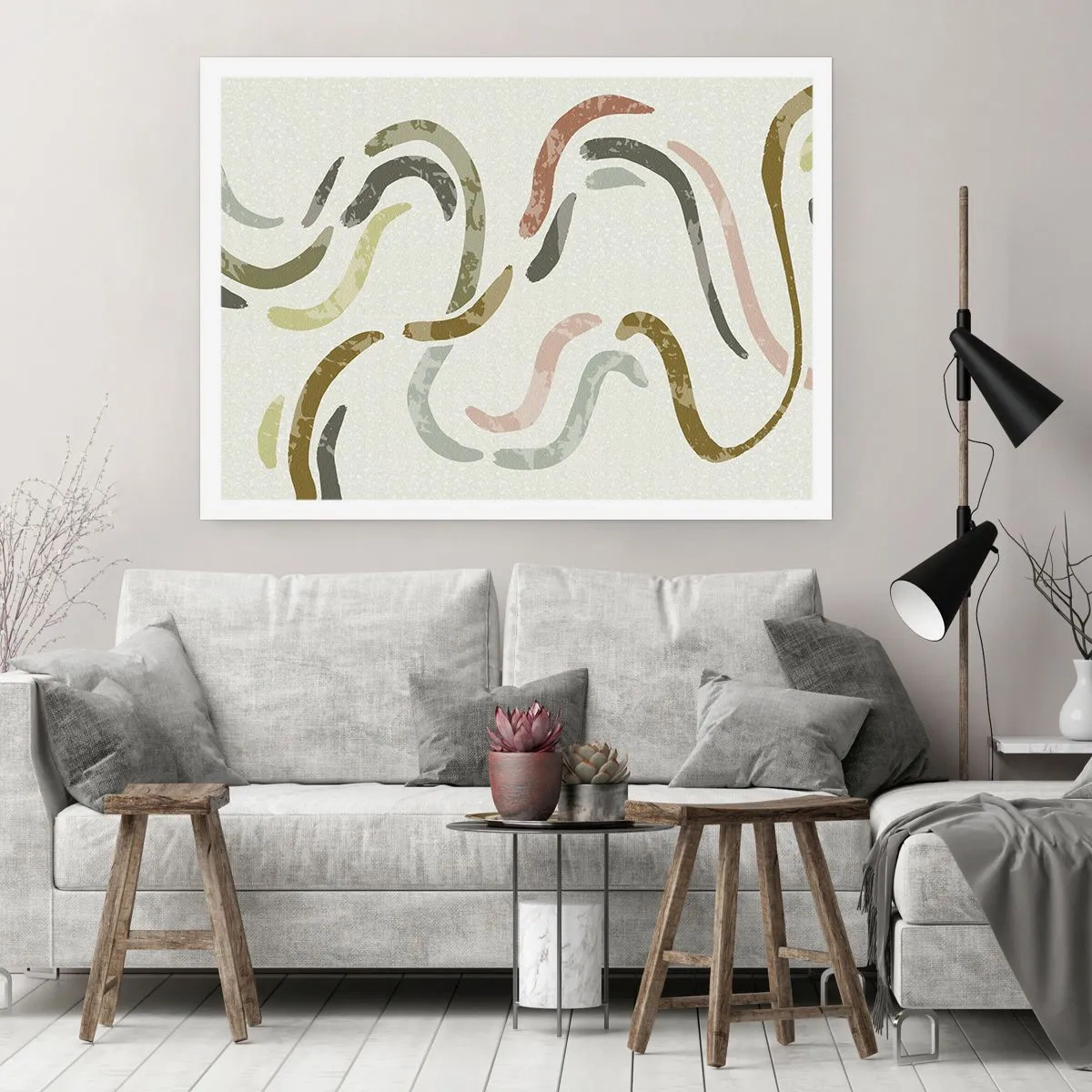 Poster - Dansul vesel al abstracției - 50x40 cm