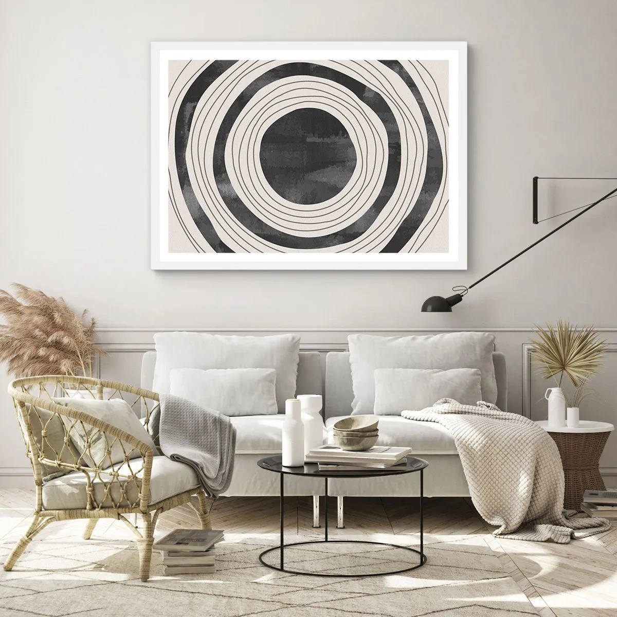 Poster în ramă albă - Direct la subiect - 40x30 cm