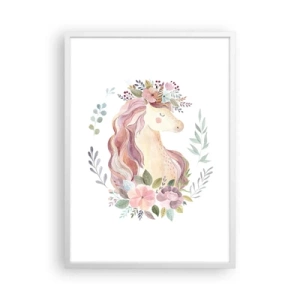 Poster în ramă albă - O invitație în lumea basmelor - 50x70 cm