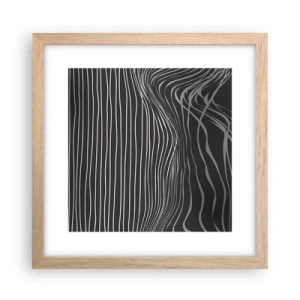 Poster în ramă de stejar deschis - Ritm și accent - 30x30 cm