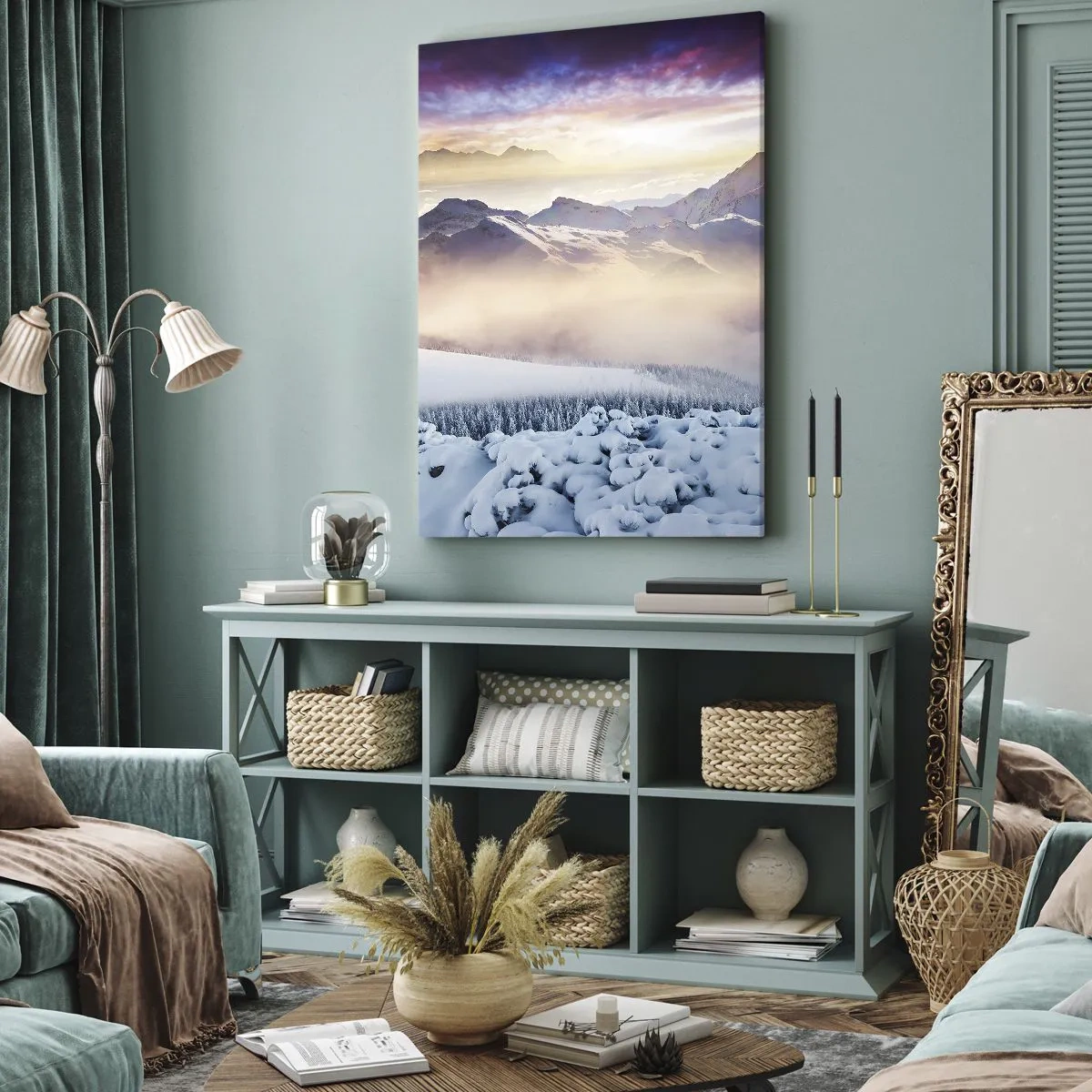 Tablou pe pânză - Forța și puritatea naturii - 45x80 cm
