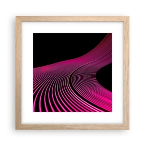 Poster în ramă de stejar deschis - Bulevardul de lumină - 30x30 cm