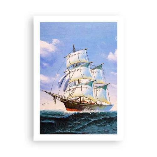 Poster - Cu mândrie în vânt - 50x70 cm