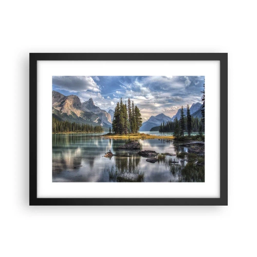 Poster în ramă neagră - La o apă mare și limpede… - 40x30 cm