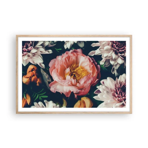 Poster în ramă de stejar deschis - Cu splendoare barocă - 91x61 cm