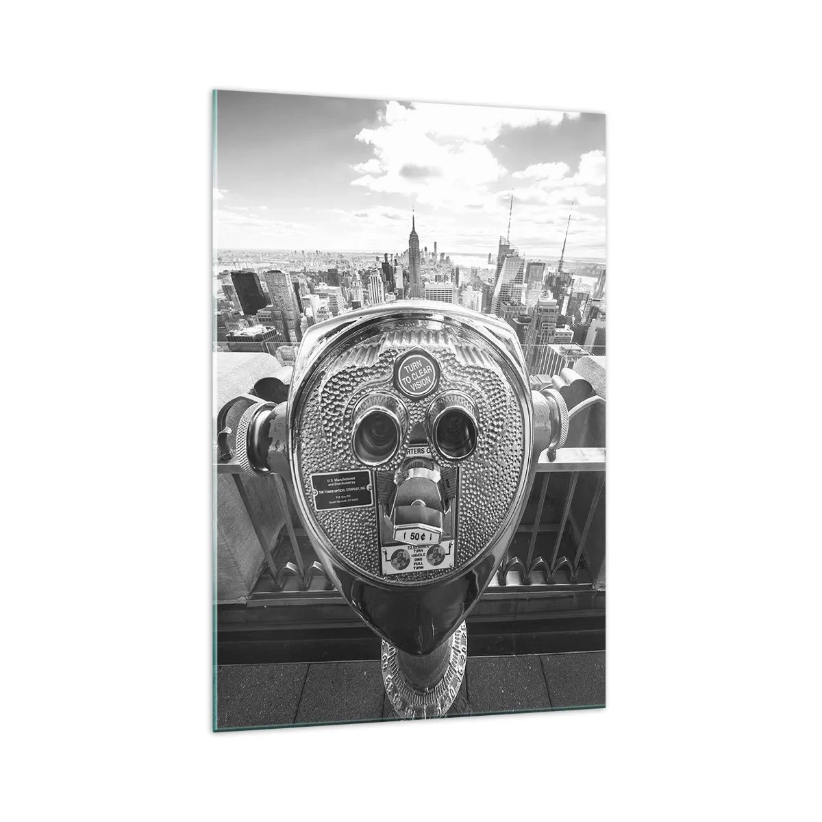 Tablou pe sticlă - Orașul de deasupra orașelor - 70x100 cm